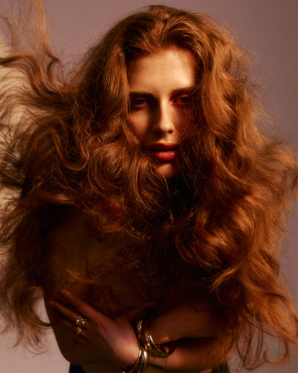 Red Brushed Out Curls - Jenny Hainsworth & Kirstie Bowdin-Emsley - BHA North Eastern Hairdresser of the Year 2026 Finalist Collection